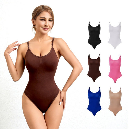 Hot selling seamless shapewear waist cinching and hip lifting plus size triangle pants suspender straps tight fitting corset