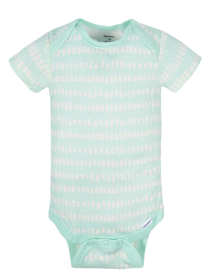 Gerber Baby Boys and Girls' 8-pack Short Sleeve Onesies Bodysuits
