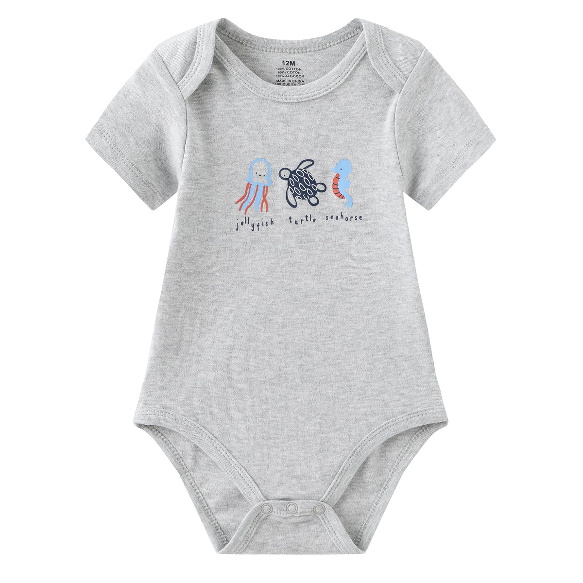 Ruliby Baby Bodysuit and Pant Set 10-pcs Cotton Soft Newborn Clothes Outfit