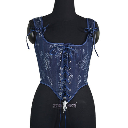 Retro outerwear shapewear fishbone corset