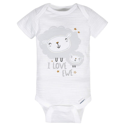 Gerber Baby Boys and Girls' 8-pack Short Sleeve Onesies Bodysuits