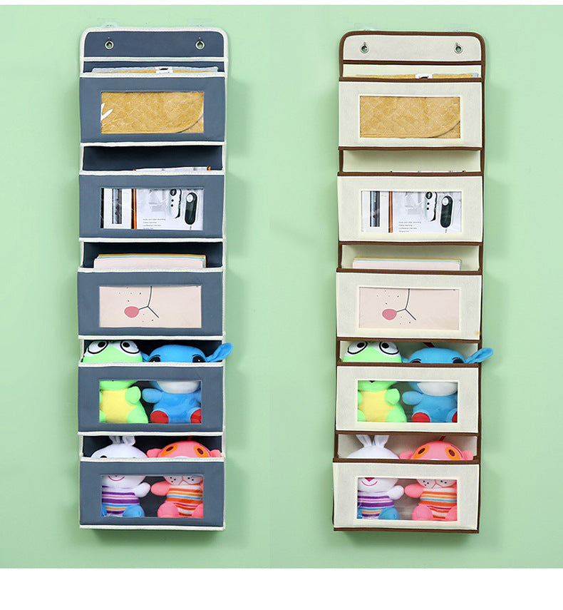 Wall-mounted underwear storage box baby bed children's toy hanging bag home multi-layer door storage hanging bag wholesale