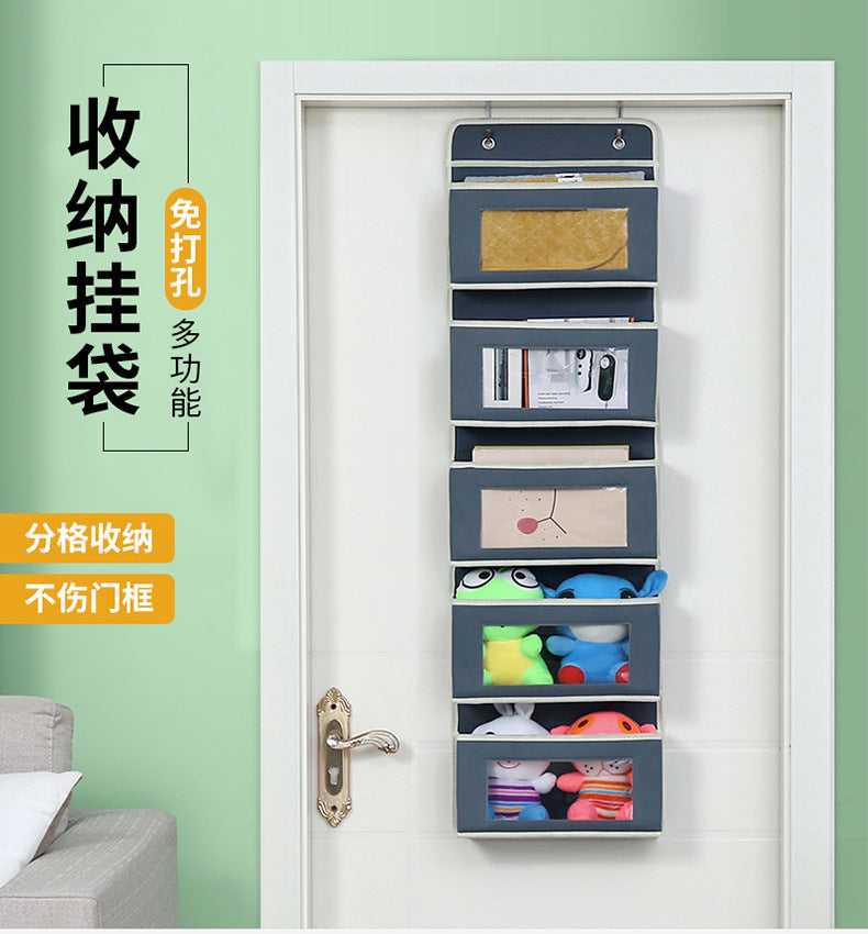 Wall-mounted underwear storage box baby bed children's toy hanging bag home multi-layer door storage hanging bag wholesale