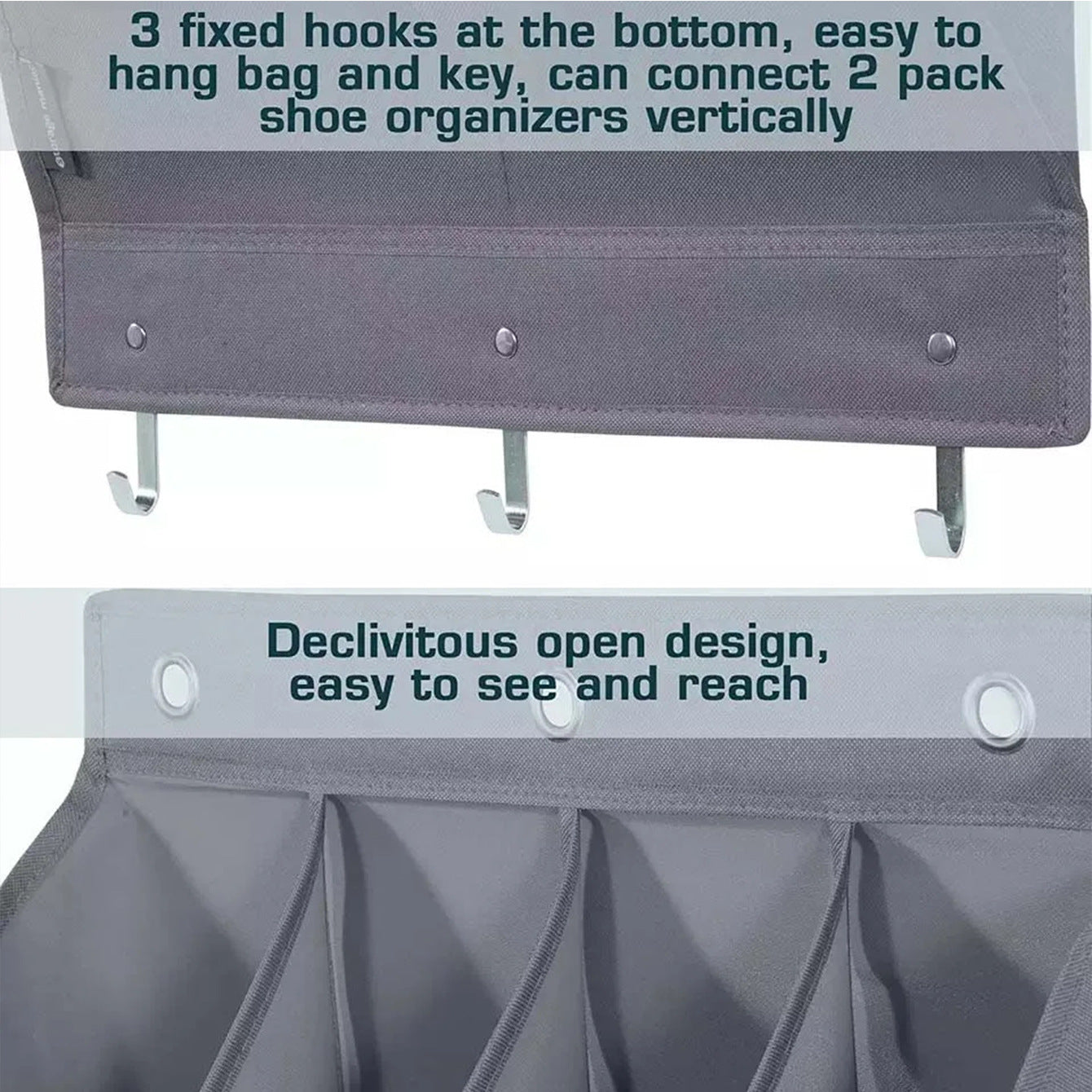 Cross-border door back storage bag storage hanging bag shoe bag bedroom multi-layer sundries finishing non-woven fabric storage bag wall-mounted