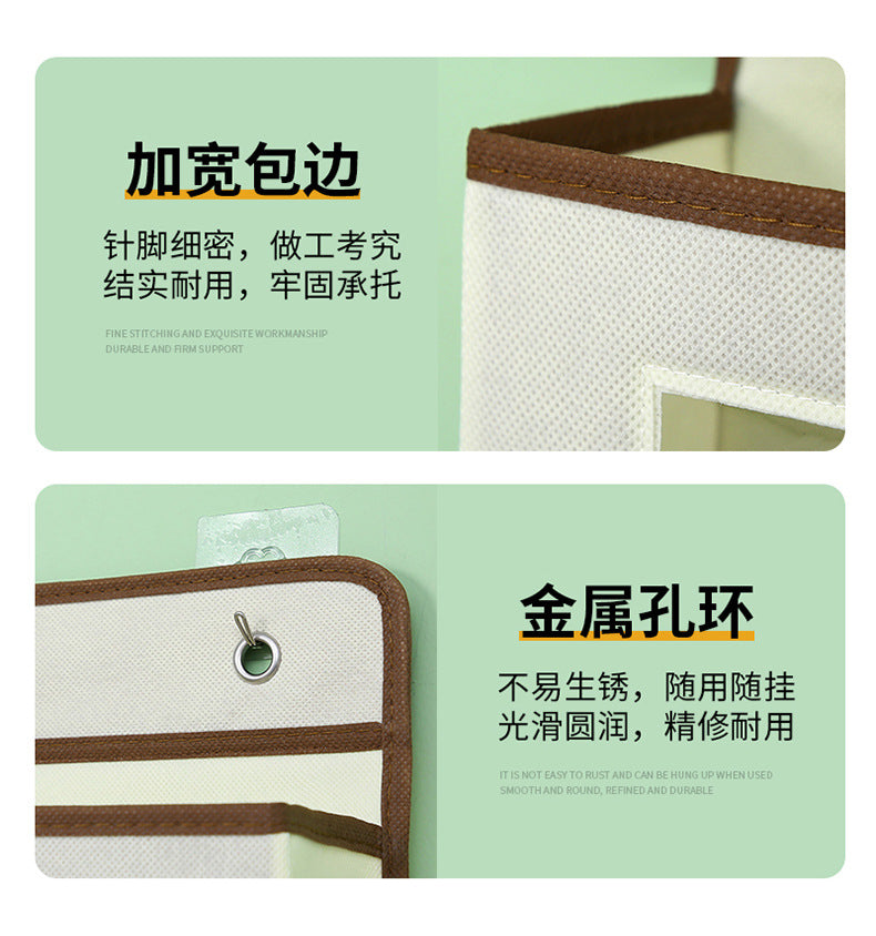 Wall-mounted underwear storage box baby bed children's toy hanging bag home multi-layer door storage hanging bag wholesale