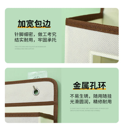 Wall-mounted underwear storage box baby bed children's toy hanging bag home multi-layer door storage hanging bag wholesale
