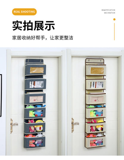 Wall-mounted underwear storage box baby bed children's toy hanging bag home multi-layer door storage hanging bag wholesale