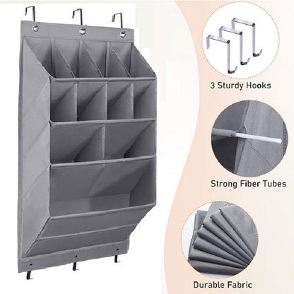 Cross-border door back storage bag storage hanging bag shoe bag bedroom multi-layer sundries finishing non-woven fabric storage bag wall-mounted