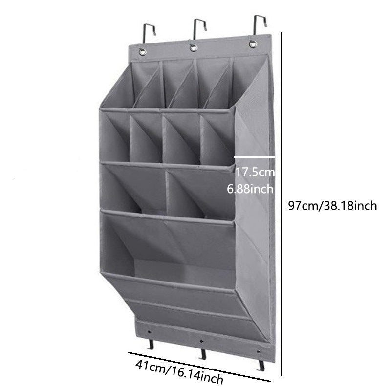 Cross-border door back storage bag storage hanging bag shoe bag bedroom multi-layer sundries finishing non-woven fabric storage bag wall-mounted