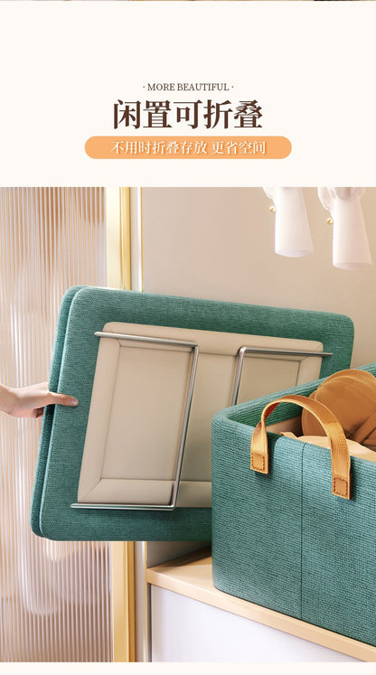 Foldable Fabric Storage Box for Home Dormitory, Clothes and Pants Wardrobe Storage Bin, Large Capacity Multifunctional Organizer