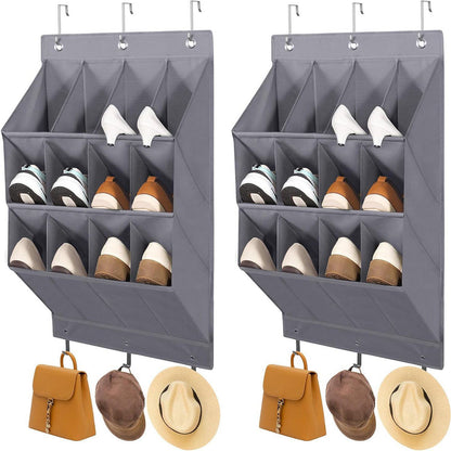Cross-border door back storage bag storage hanging bag shoe bag bedroom multi-layer sundries finishing non-woven fabric storage bag wall-mounted