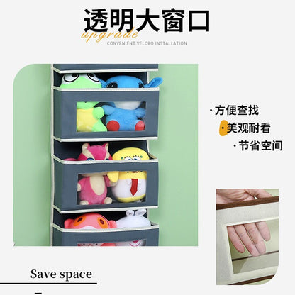 Wall-mounted underwear storage box baby bed children's toy hanging bag home multi-layer door storage hanging bag wholesale