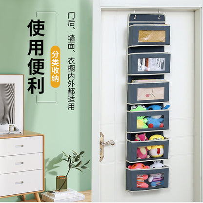 Wall-mounted underwear storage box baby bed children's toy hanging bag home multi-layer door storage hanging bag wholesale