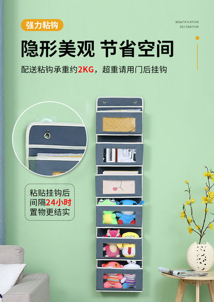 Wall-mounted underwear storage box baby bed children's toy hanging bag home multi-layer door storage hanging bag wholesale
