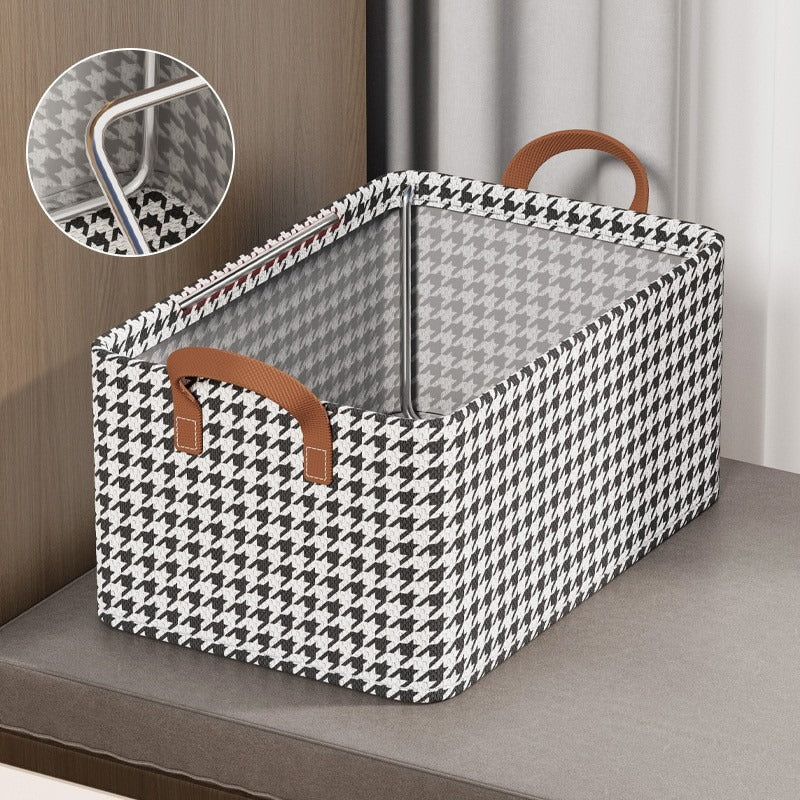 Foldable Fabric Storage Box for Home Dormitory, Clothes and Pants Wardrobe Storage Bin, Large Capacity Multifunctional Organizer